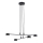 Candeeiro suspenso MODUS 4xGX53/12W/230V preto