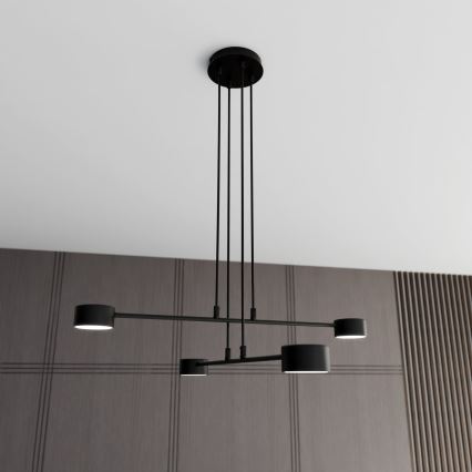 Candeeiro suspenso MODUS 4xGX53/12W/230V preto