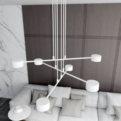 Candeeiro suspenso MODUS 6xGX53/10W/230V branco