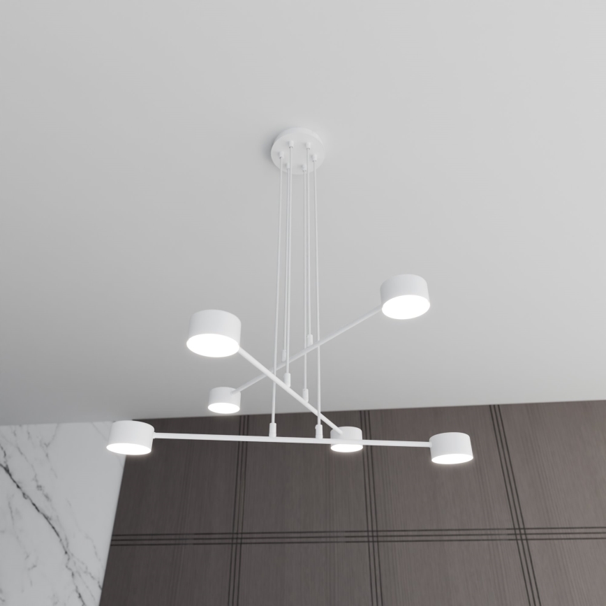 Candeeiro suspenso MODUS 6xGX53/10W/230V branco