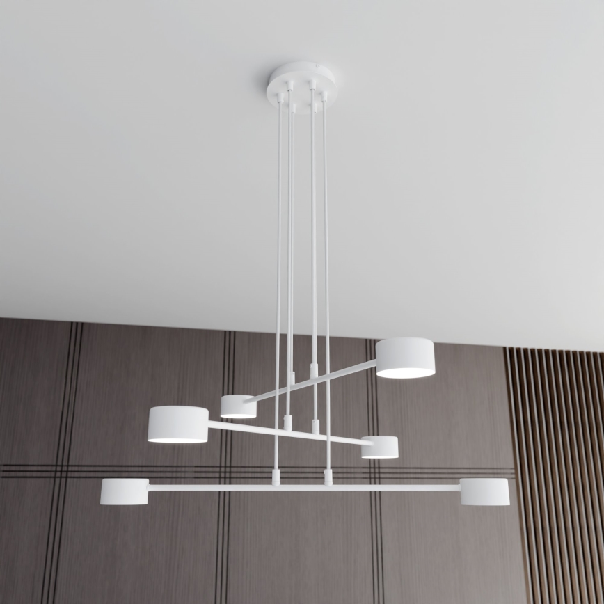 Candeeiro suspenso MODUS 6xGX53/10W/230V branco