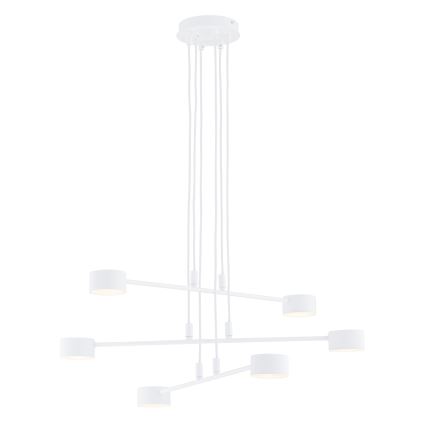 Candeeiro suspenso MODUS 6xGX53/10W/230V branco