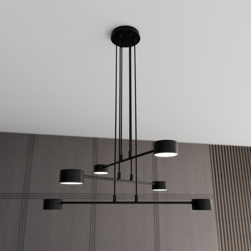 Candeeiro suspenso MODUS 6xGX53/10W/230V preto