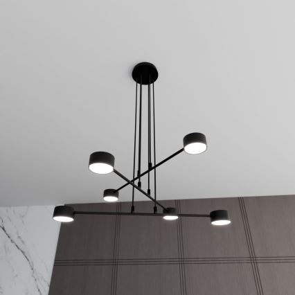 Candeeiro suspenso MODUS 6xGX53/10W/230V preto