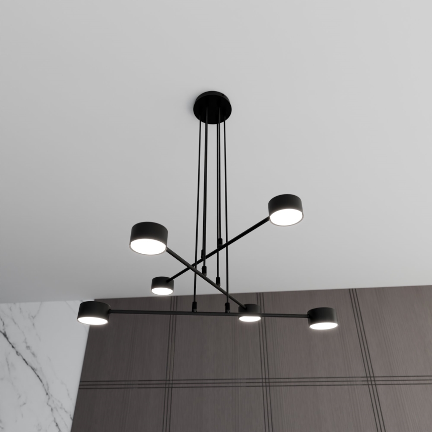 Candeeiro suspenso MODUS 6xGX53/10W/230V preto