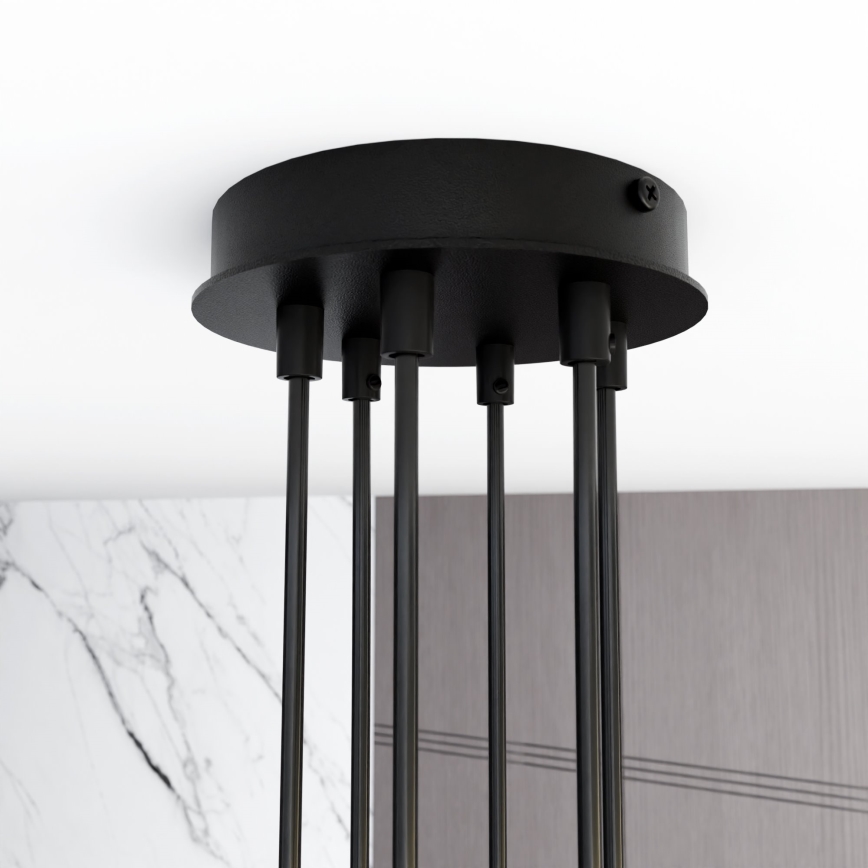 Candeeiro suspenso MODUS 6xGX53/10W/230V preto