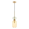 Candeeiro suspenso MOLLY 1xE14/40W/230V diâmetro 12 cm dourado/laranja/verde