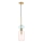 Candeeiro suspenso MOLLY 1xE14/40W/230V diâmetro 12 cm dourado/rosa/azul