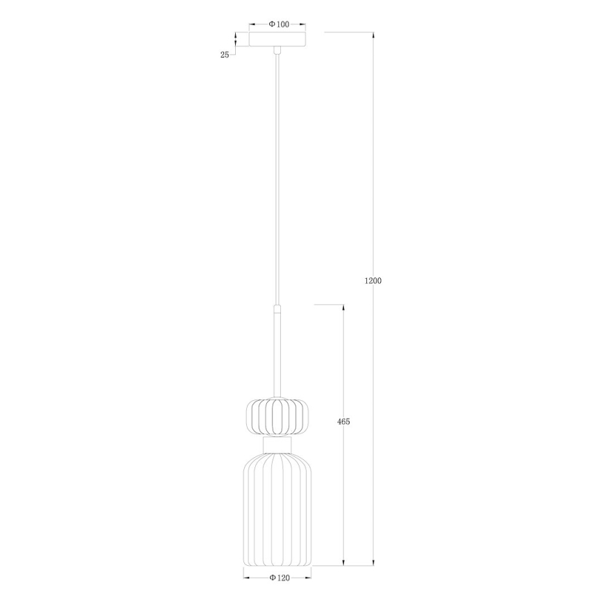Candeeiro suspenso MOLLY 1xE14/40W/230V diâmetro 12 cm dourado/verde/rosa