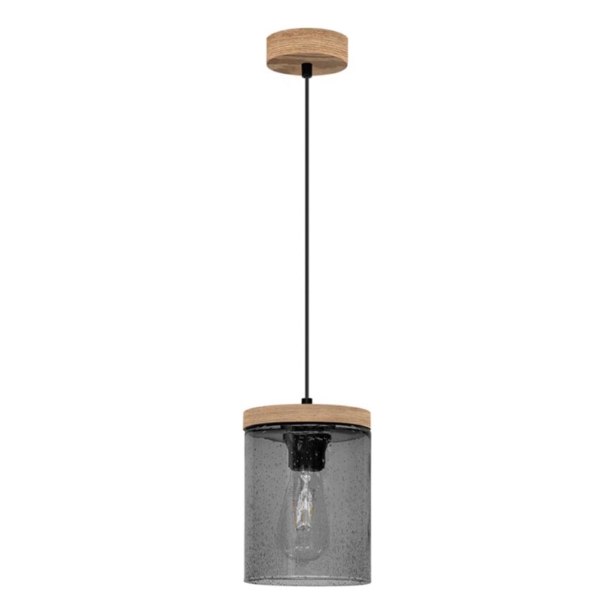 Candeeiro suspenso MONSUN 1xE27/60W/230V pinho