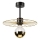 Candeeiro suspenso MONTANA 1xE27/15W/230V diâmetro 30 cm dourado/preto