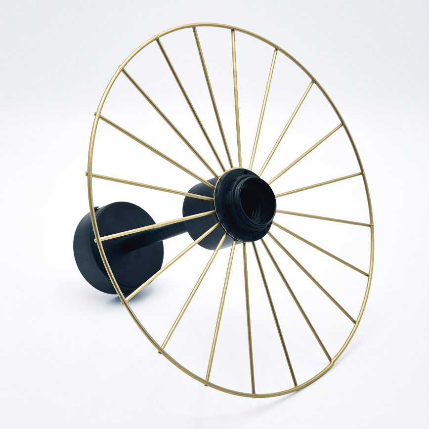 Candeeiro suspenso MONTANA 1xE27/15W/230V diâmetro 30 cm dourado/preto