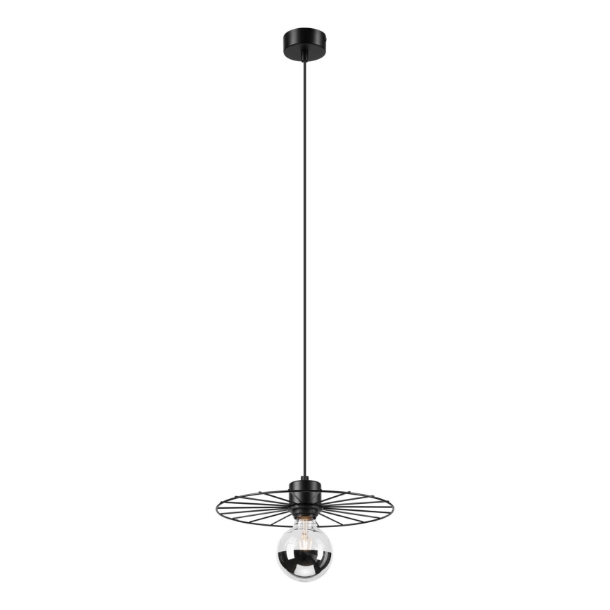 Candeeiro suspenso MONTANA 1xE27/15W/230V diâmetro 30 cm preto