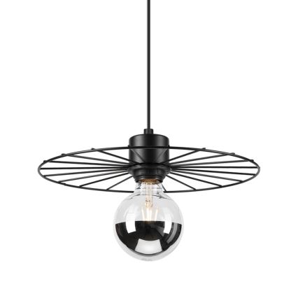 Candeeiro suspenso MONTANA 1xE27/15W/230V diâmetro 30 cm preto