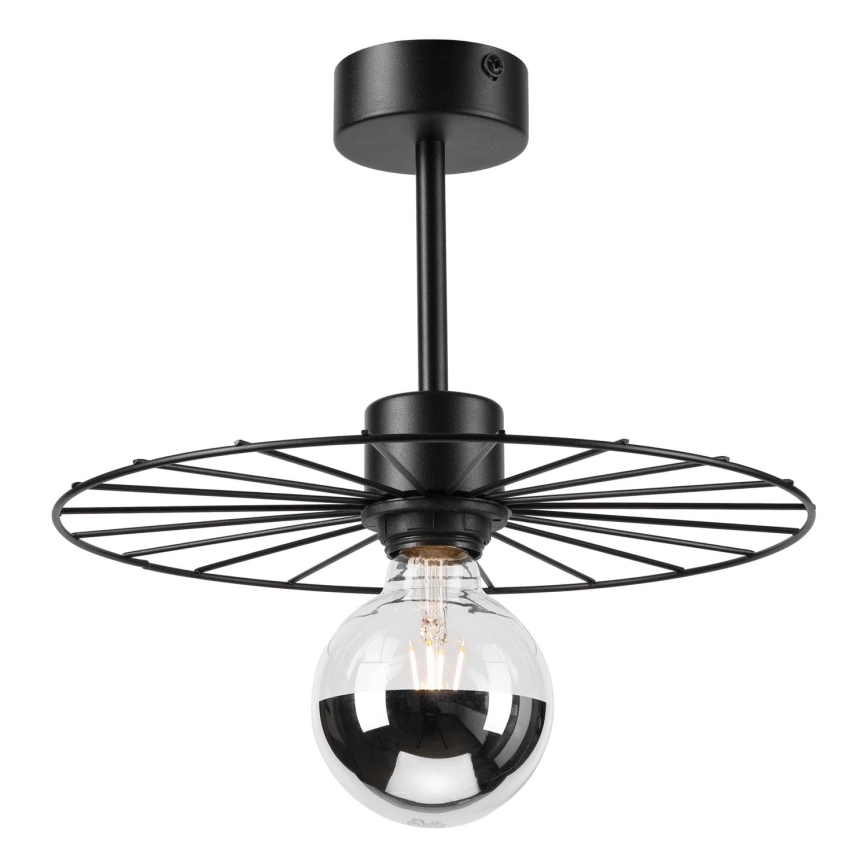 Candeeiro suspenso MONTANA 1xE27/15W/230V diâmetro 30 cm preto