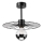 Candeeiro suspenso MONTANA 1xE27/15W/230V diâmetro 30 cm preto
