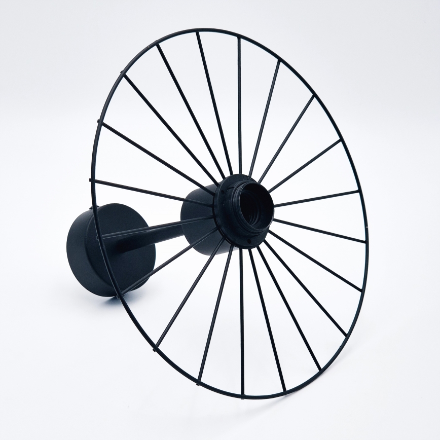 Candeeiro suspenso MONTANA 1xE27/15W/230V diâmetro 30 cm preto