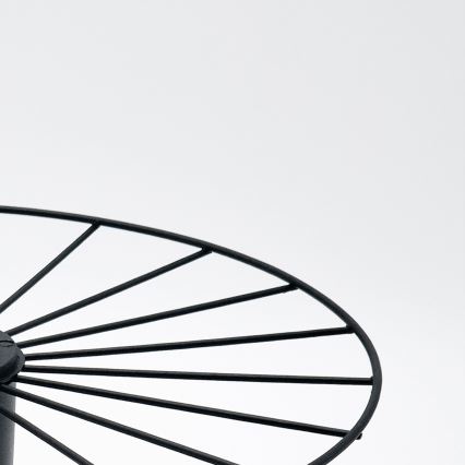 Candeeiro suspenso MONTANA 1xE27/15W/230V diâmetro 30 cm preto