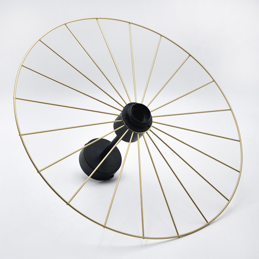 Candeeiro suspenso MONTANA 1xE27/15W/230V diâmetro 45 cm dourado/preto