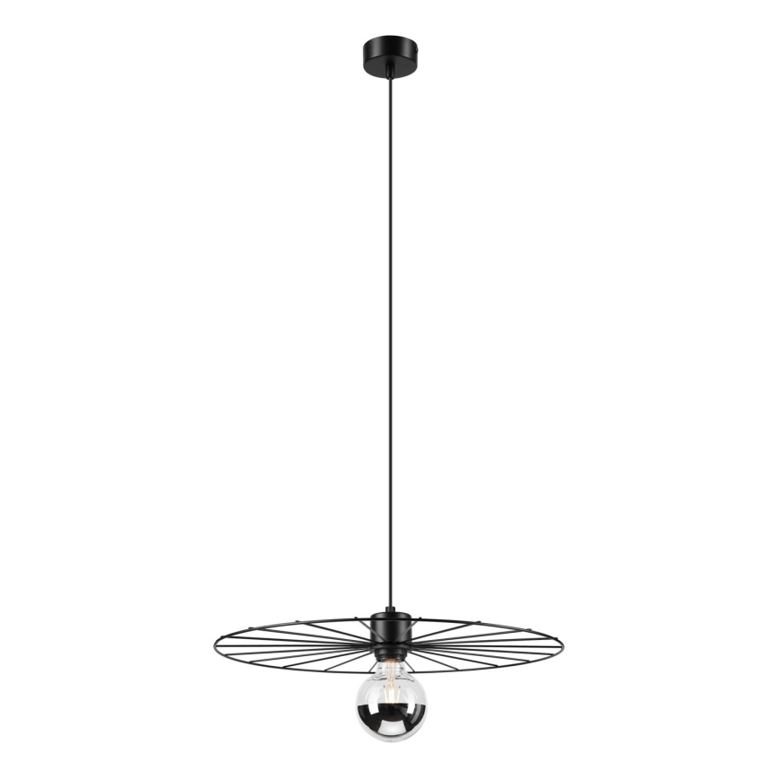 Candeeiro suspenso MONTANA 1xE27/15W/230V diâmetro 45 cm preto