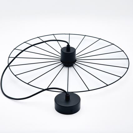 Candeeiro suspenso MONTANA 1xE27/15W/230V diâmetro 45 cm preto