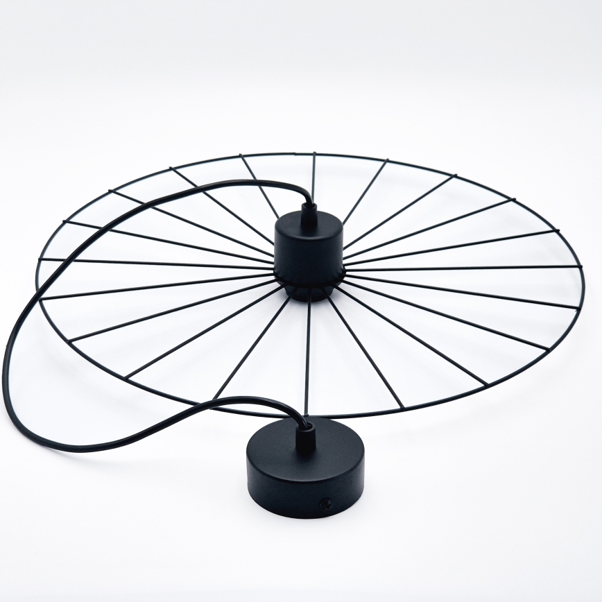 Candeeiro suspenso MONTANA 1xE27/15W/230V diâmetro 45 cm preto