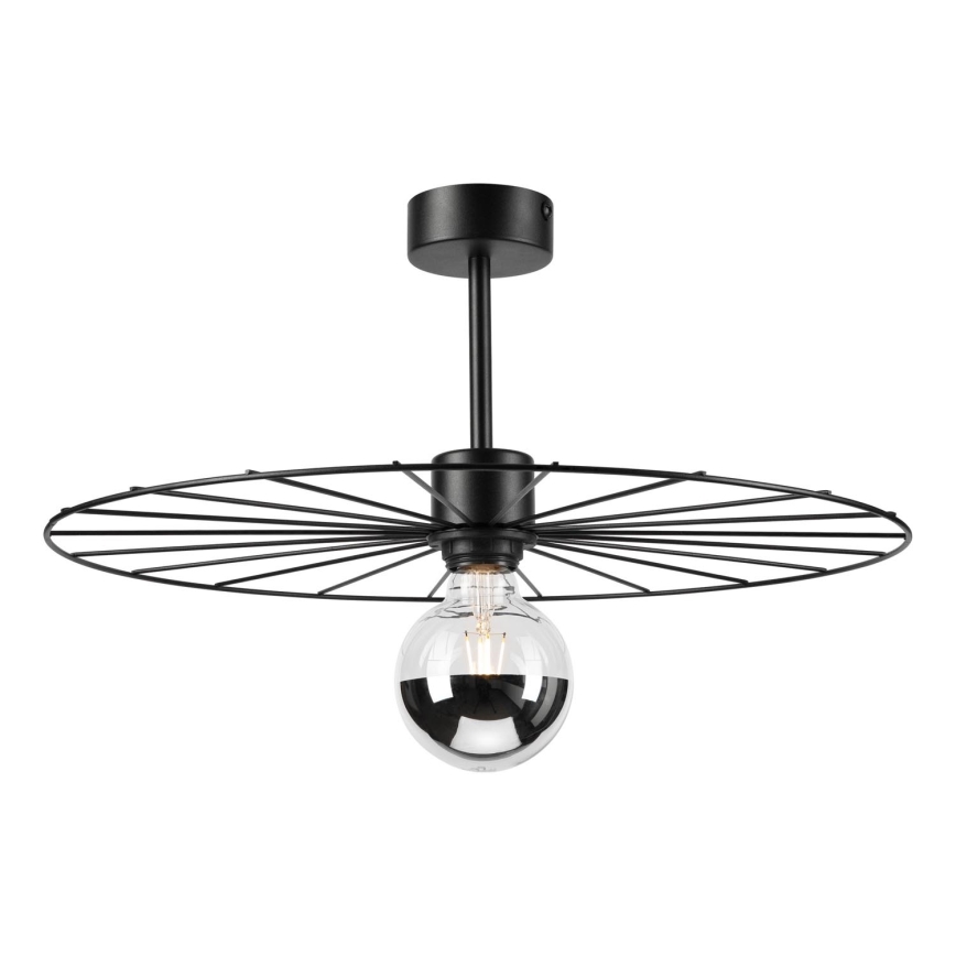 Candeeiro suspenso MONTANA 1xE27/15W/230V diâmetro 45 cm preto