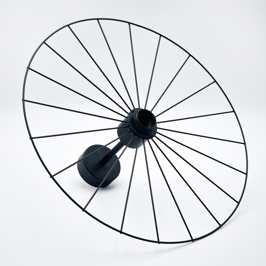 Candeeiro suspenso MONTANA 1xE27/15W/230V diâmetro 45 cm preto