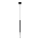 Candeeiro suspenso MOSAIC 1xG9/12W/230V preto/cromado brilhante