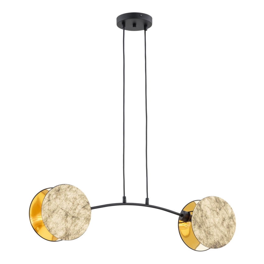 Candeeiro suspenso MOTIF 2xE14/10W/230V dourado