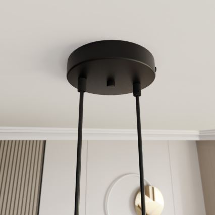 Candeeiro suspenso MOTIF 2xE14/10W/230V dourado