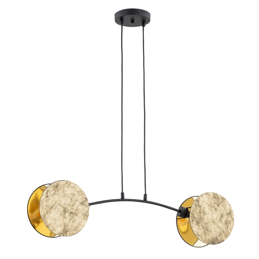 Candeeiro suspenso MOTIF 2xE14/10W/230V dourado