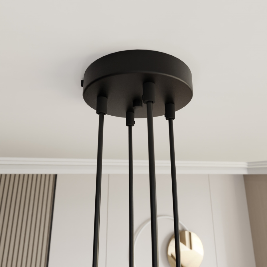 Candeeiro suspenso MOTIF 4xE14/10W/230V bege