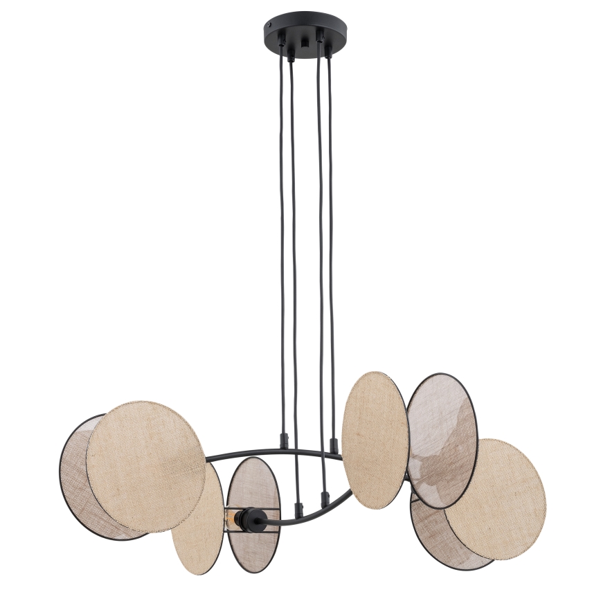 Candeeiro suspenso MOTIF 4xE14/10W/230V bege