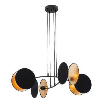 Candeeiro suspenso MOTIF 4xE14/10W/230V preto