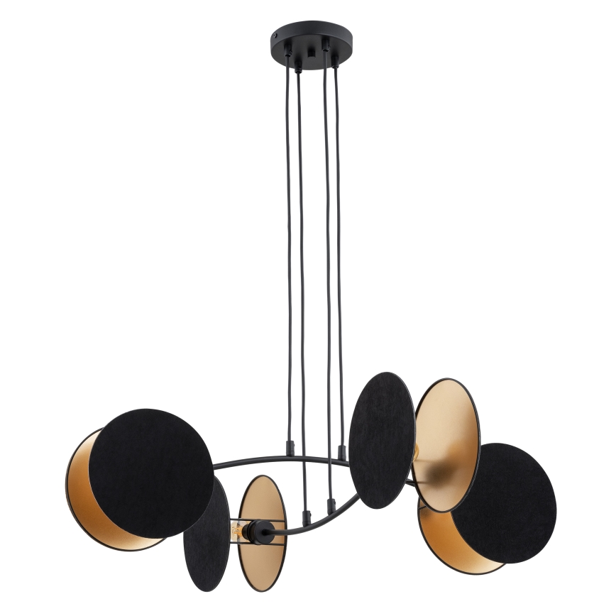Candeeiro suspenso MOTIF 4xE14/10W/230V preto