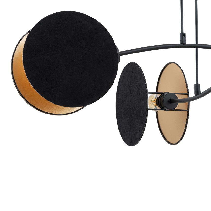 Candeeiro suspenso MOTIF 4xE14/10W/230V preto