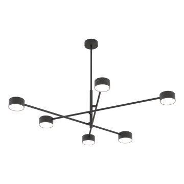 Candeeiro suspenso NATSU 6xGX53/12W/230V preto