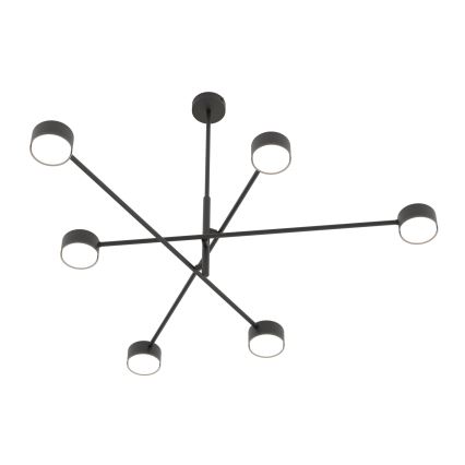 Candeeiro suspenso NATSU 6xGX53/12W/230V preto