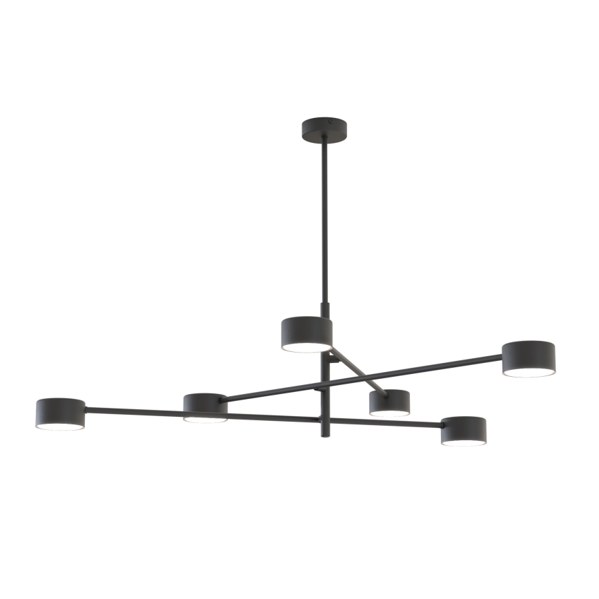 Candeeiro suspenso NATSU 6xGX53/12W/230V preto