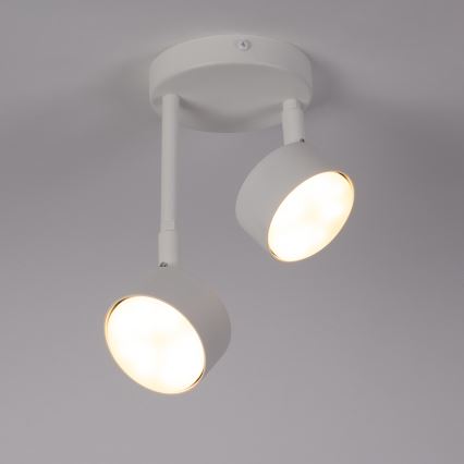 Candeeiro suspenso NEMO 2xGX53/12W/230V branco