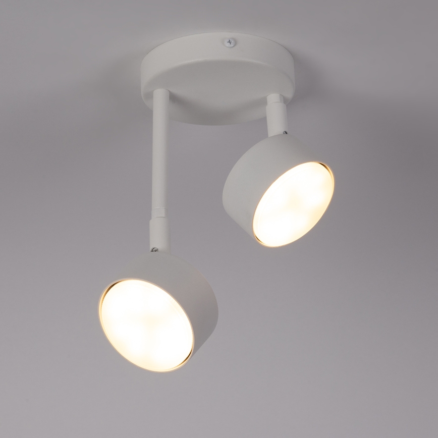 Candeeiro suspenso NEMO 2xGX53/12W/230V branco