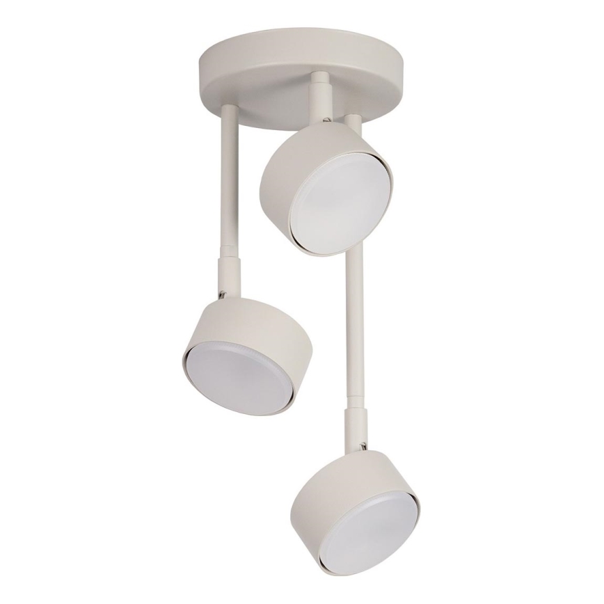 Candeeiro suspenso NEMO 3xGX53/12W/230V bege