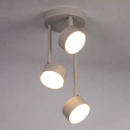 Candeeiro suspenso NEMO 3xGX53/12W/230V bege