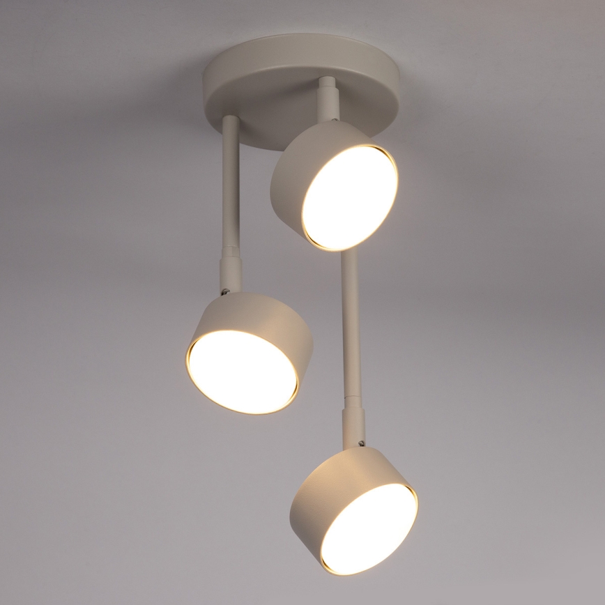 Candeeiro suspenso NEMO 3xGX53/12W/230V bege