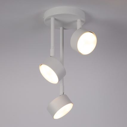 Candeeiro suspenso NEMO 3xGX53/12W/230V branco