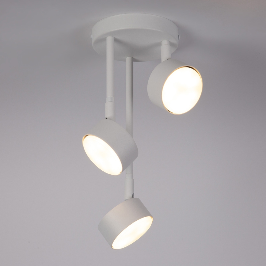 Candeeiro suspenso NEMO 3xGX53/12W/230V branco