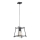 Candeeiro suspenso NETI 1xE27/15W/230V preto