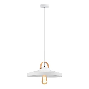 Candeeiro suspenso NEXT 1xE27/60W/230V branco