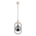 Candeeiro suspenso NIKI 1xE14/10W/230V preto/bege